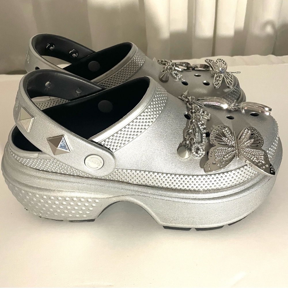 Crocs Stomp Clog Metallic Silver l. - Picture 4 of 17